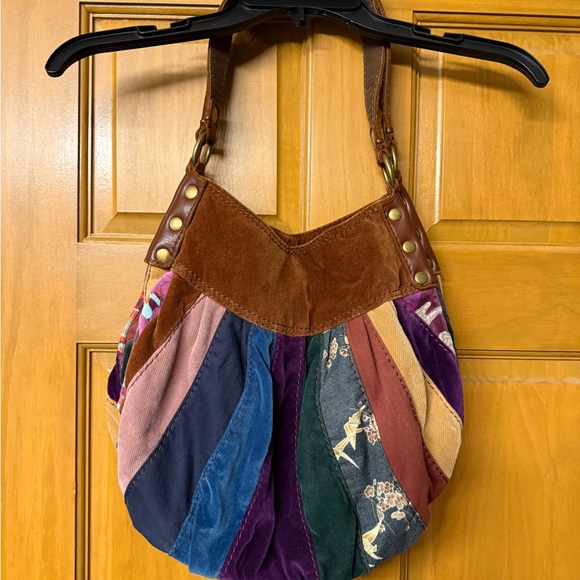 Lucky Brand Colorful Patchwork Hobo Bag - Picture 2 of 13